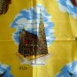 Wien Vienna Austria souvenir scarf unused vintage yellow background vintage1168vf