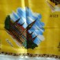 Wien Vienna Austria souvenir scarf unused vintage yellow background vintage1168vf