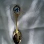 Virginia City Nevada souvenir spoon gold tone enamel crest 1173vf