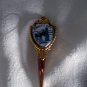 Virginia City Nevada souvenir spoon gold tone enamel crest  1173vf