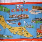 Curacao Bon Bini souvenir towel maps and sites Moygashel linen1183vf