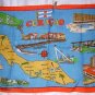 Curacao Bon Bini souvenir towel maps and sites Moygashel linen1183vf