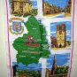 Morpeth Northumberland linen souvenir towel Ulster unused 1184vf