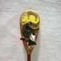 Kamloops Canada souvenir spoon Kami the carp in cowboy hat goldtone cloisonne 1186vf