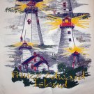 Lighthouses of Prince Edward Island souvenir huck towel vintage 1188vf
