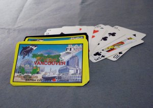 Vancouver British Columbia Canada playing cards souvenir 54 card deck boxed vintage  1192vf