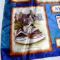Satin souvenir scarf Sydney Australia unused vintage 1195vf