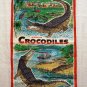 Australian Crocodiles Neil designed cotton linen towel unused 1200vf