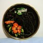 Florida painted tin souvenir tray black gold perfect vintage 1244vf