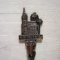 Montevideo silver plated souvenir spoon vintage figural city hall 1255vf