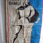 Linen souvenir towel RM of Gimli 1887-1987 unused vintage 1257vf