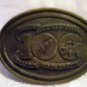 Brass belt buckle Grafton North Dakota Centennial 1882-1982 vintage1343vf
