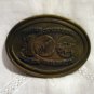 Brass belt buckle Grafton North Dakota Centennial 1882-1982 vintage1343vf
