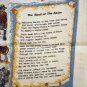 Alaska Highway souvenir linen towel animals map midnight sun Alcan vintage1344vf