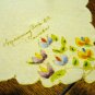 Manning Park BC Canada Hand painted souvenir hanky vintage1400vf