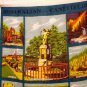 Australian Canefields linen souvenir towel Lamont design made Ireland vintage 1416vf