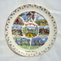 Arizona state plate souvenir Scottsdale top sites gold rim excellent vintage 1426vf