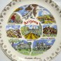 Arizona state plate souvenir Scottsdale top sites gold rim excellent vintage 1426vf