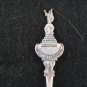 Figural souvenir spoon Panama City Panama Balboa statue silverplate vintage 1436vf