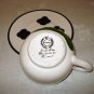 Delft Blue handpainted Holland souvenir cup saucer raised cow butterfly unused 1438vf