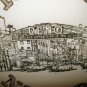 Reno Nevada souvenir plate pre Vegas gold decoration vintage 1445vf