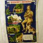 Robert Burns souvenir tea towel linen unused vintage 1458vf