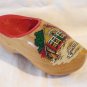 Souvenir wooden shoe from Lucas Bols house of 1575 vintage Holland 1468vf