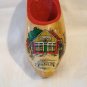 Souvenir wooden shoe from Lucas Bols house of 1575 vintage Holland 1468vf