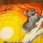 Koalas souvenir cotton linen towel Australia excellent vintage 1478vf