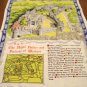 Windsor Castle souvenir linen tea or kitchen towel vintage 1485vf