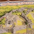 Windsor Castle souvenir linen tea or kitchen towel vintage 1485vf