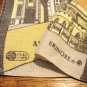 London monuments souvenir linen tea or kitchen towel used vintage 1485vf