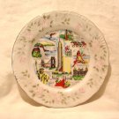 New York state souvenir plate mid 20th century porcelain vintage 1487vf