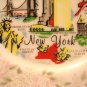 New York state souvenir plate mid 20th century porcelain vintage 1487vf