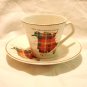 New Brunswick Tartan cup saucer Lord Nelson Pottery England perfect vintage 1493vf