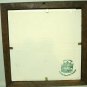Royal Schwabap framed porcelain tile windmill swans Van Hunnick design 1984 vintage 1498vf