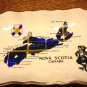 Nova Scotia souvenir tip or pin dish Sandland Hanley Staffordshire gold rim vintage 1503vf
