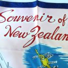 Souvenir of New Zealand scarf acetate signposts unused vintage1513vf