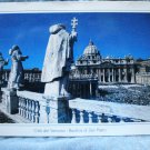 St. Peter's Basilica Vatican City Rome souvenir postcard dramatic view pre-owned unused 1519vf