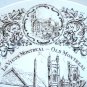 Old Montreal souvenir plate Wood & Sons ironstone England vintage 1520vf