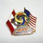 Lions Club collector pin multiple district 19 BC, WA, ID flags US, CA 1542vf
