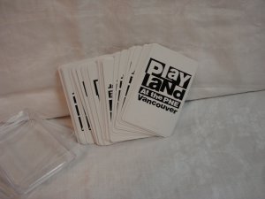 Playland playing cards Vancouver Canada boxed deck of 54 opened unused 1544vf