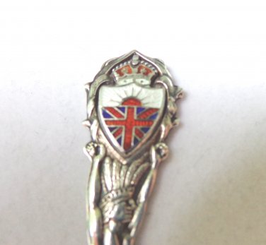 Penticton Canada sterling silver souvenir spoon Indian stem vintage 1556vf