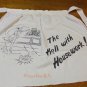 The Hell with housework souvenir apron Princeton BC Canada 1950s vintage 1558vf