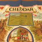 Cheddar Souvenir tea towel map and scenes all cotton excellent vintage 1570vf