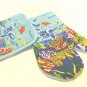 Souvenir of Hawaii kitchen linens cotton oven mitt potholder towel unused 1577vf