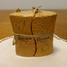 Corona Extra salt pepper shakers wood grained ceramic unused advertising promotion 1582vf