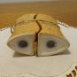 Corona Extra salt pepper shakers wood grained ceramic unused advertising promotion 1582vf