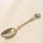 Gibraltar souvenir spoon silverplate enamel vintage 1593vf