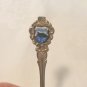 Gibraltar souvenir spoon silverplate enamel vintage 1593vf